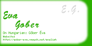 eva gober business card